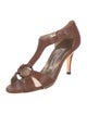Manolo Blahnik Leather T-Strap Pumps