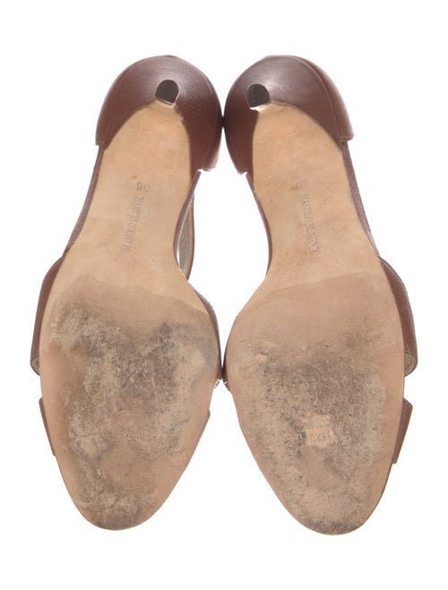 Manolo Blahnik Leather T-Strap Pumps