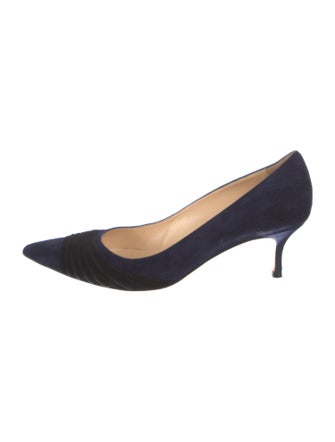 Manolo Blahnik Suede Pumps