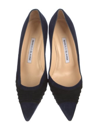 Manolo Blahnik Suede Pumps