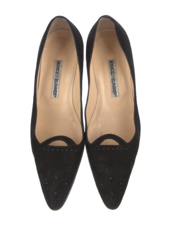 Manolo Blahnik Suede Pumps