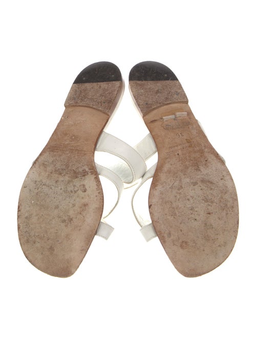 Manolo Blahnik Leather Slides