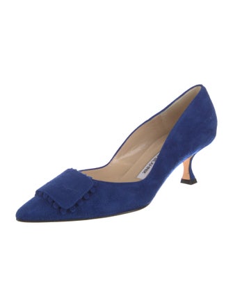 Manolo Blahnik Suede Pumps