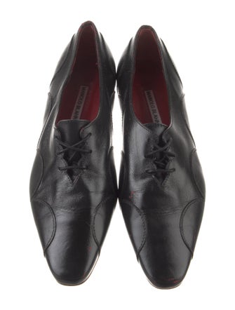 Manolo Blahnik Leather Oxfords