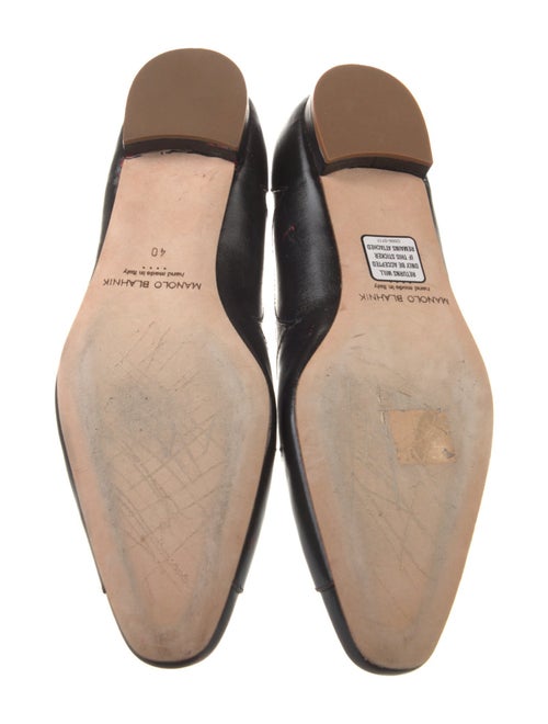 Manolo Blahnik Leather Oxfords