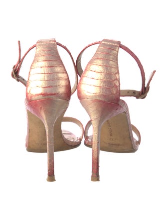 Manolo Blahnik Snakeskin Sandals