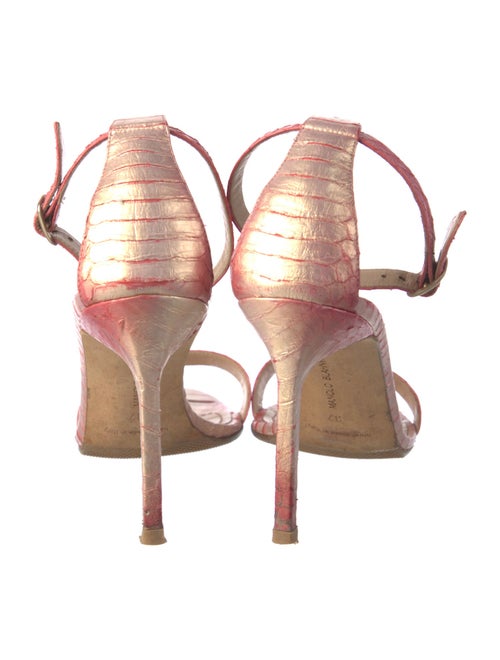 Manolo Blahnik Snakeskin Sandals
