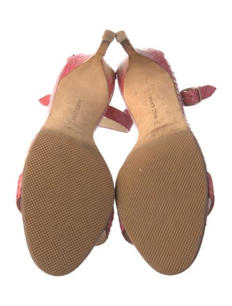 Manolo Blahnik Snakeskin Sandals