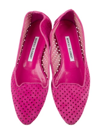 Manolo Blahnik Suede Flats