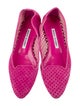 Manolo Blahnik Suede Flats