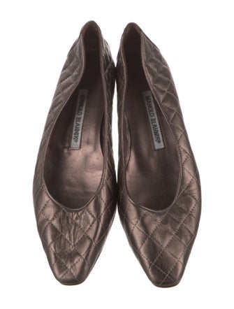 Manolo Blahnik Leather Flats