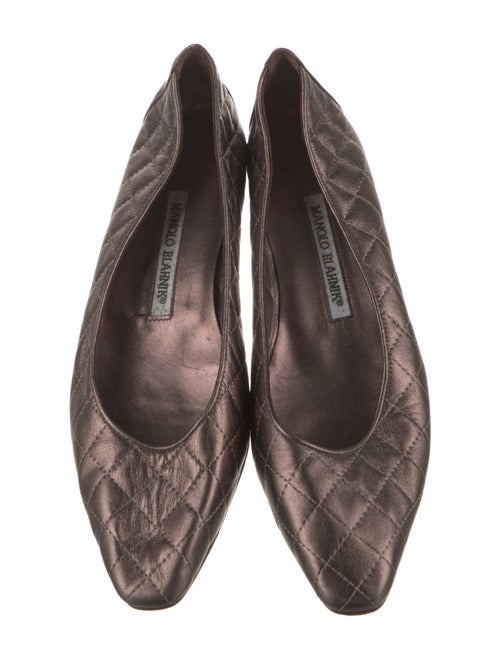 Manolo Blahnik Leather Flats