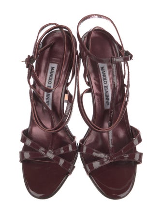 Manolo Blahnik Patent Leather Sandals