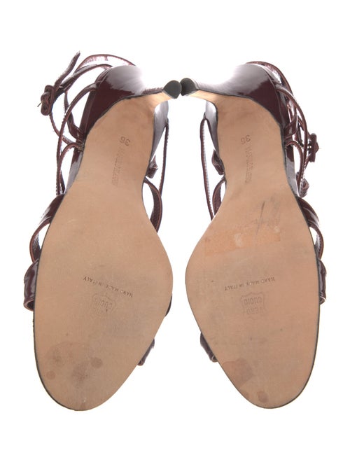 Manolo Blahnik Patent Leather Sandals