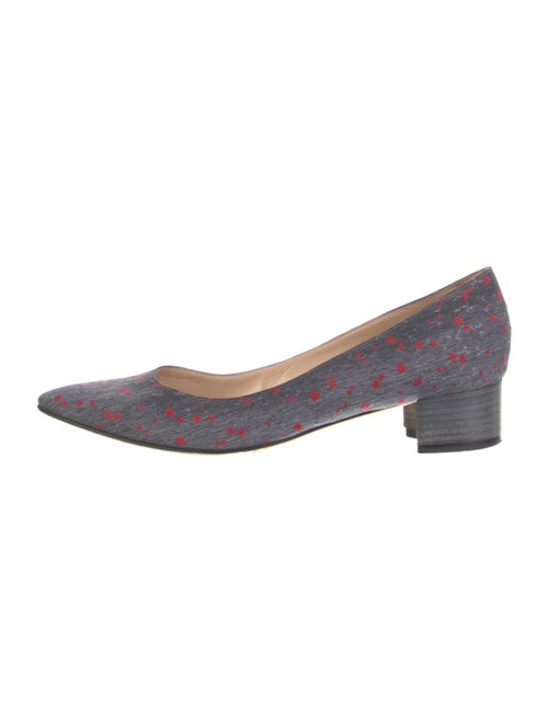 Manolo Blahnik Canvas Printed Pumps