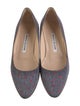 Manolo Blahnik Canvas Printed Pumps