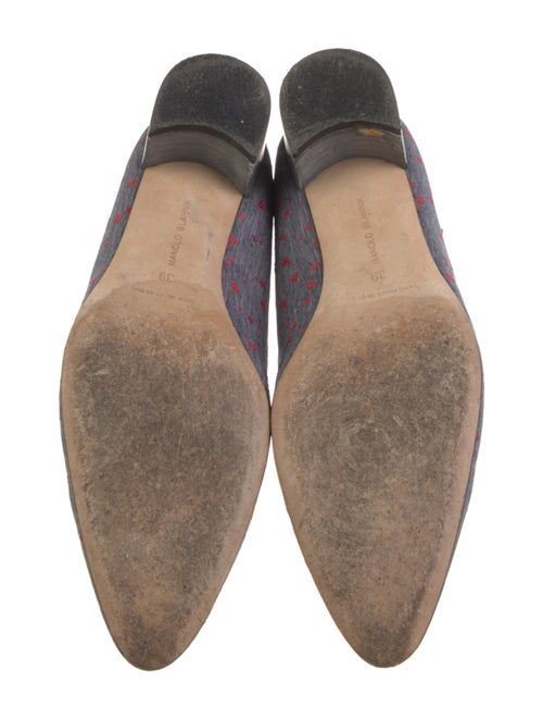 Manolo Blahnik Canvas Printed Pumps