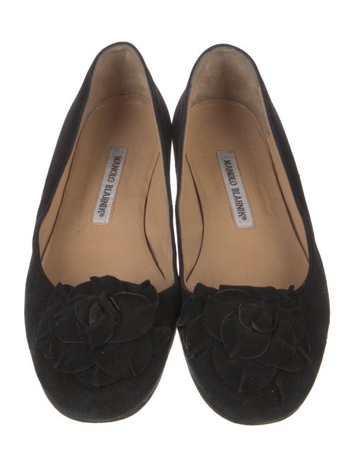 Manolo Blahnik Suede Flats