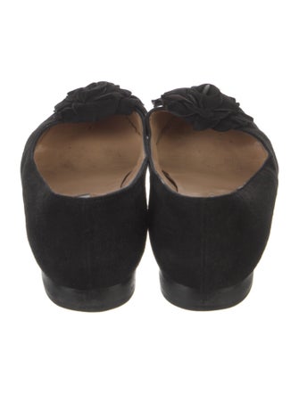 Manolo Blahnik Suede Flats