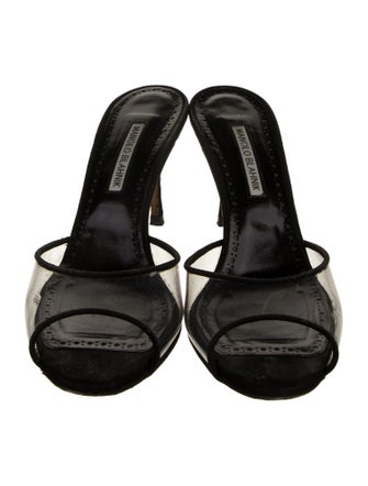 Manolo Blahnik PVC Slides