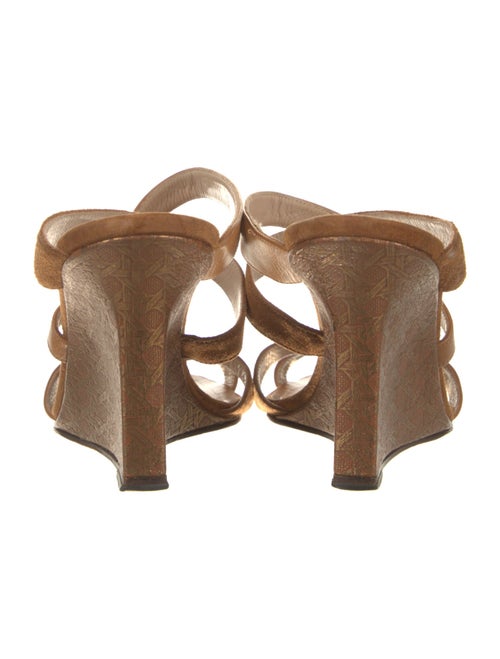 Manolo Blahnik Leather Slides