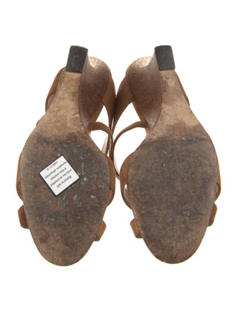 Manolo Blahnik Leather Slides