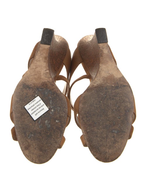 Manolo Blahnik Leather Slides