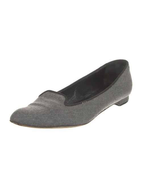 Manolo Blahnik Wool Loafers