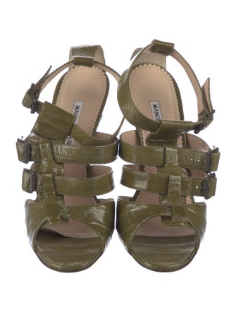 Manolo Blahnik Leather Gladiator Sandals