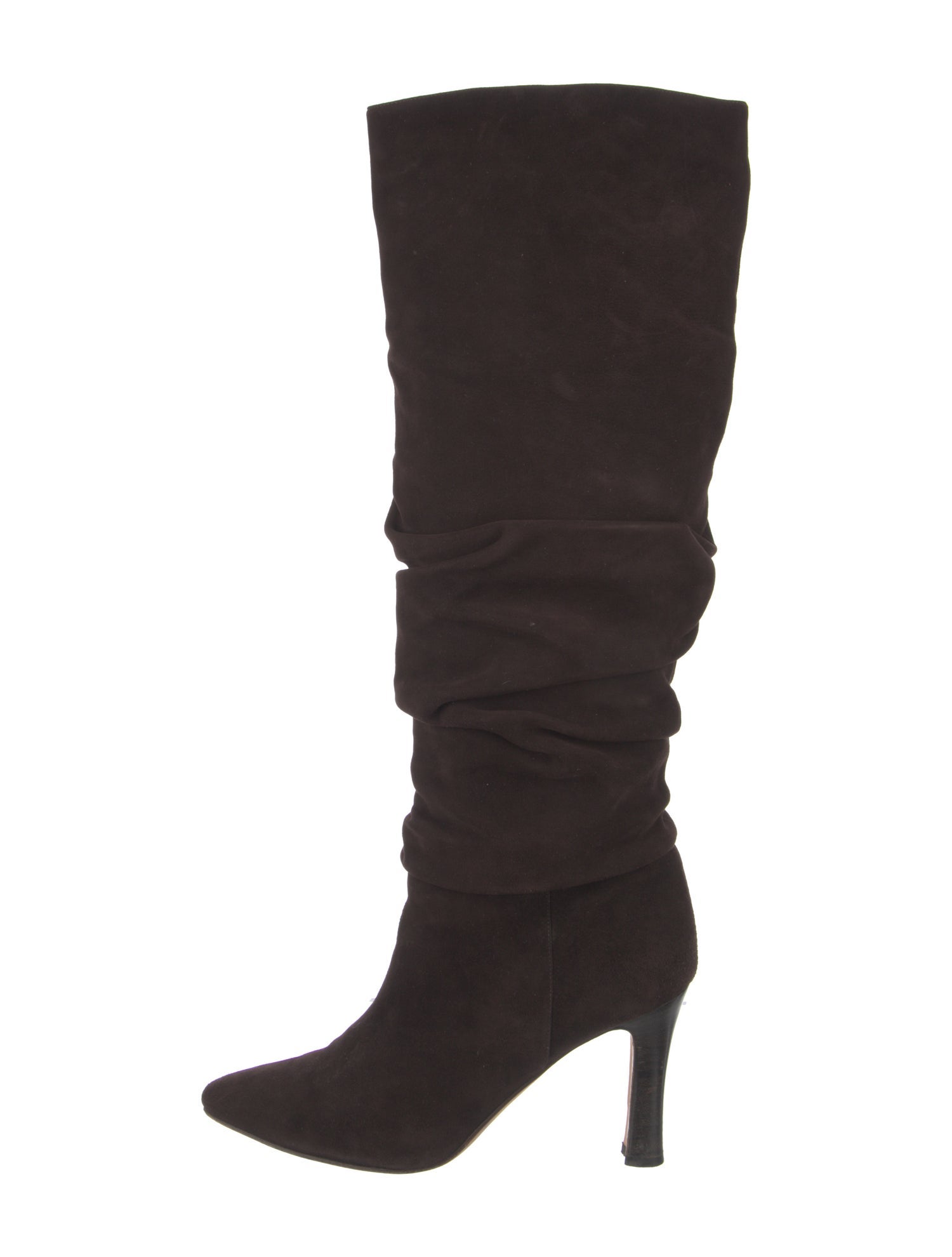 Manolo Blahnik Suede Slouch Boots