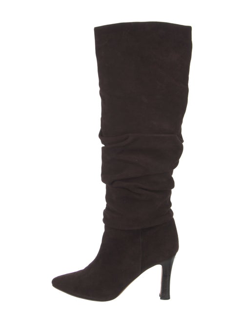 Manolo Blahnik Suede Slouch Boots