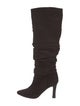 Manolo Blahnik Suede Slouch Boots