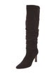 Manolo Blahnik Suede Slouch Boots