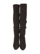 Manolo Blahnik Suede Slouch Boots