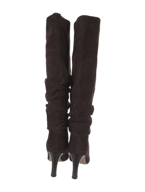Manolo Blahnik Suede Slouch Boots