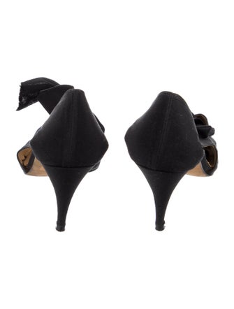 Manolo Blahnik Suede Slingback Pumps