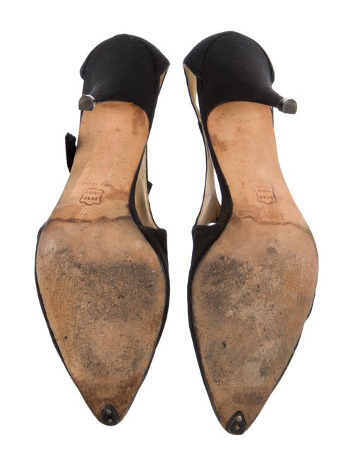 Manolo Blahnik Suede Slingback Pumps