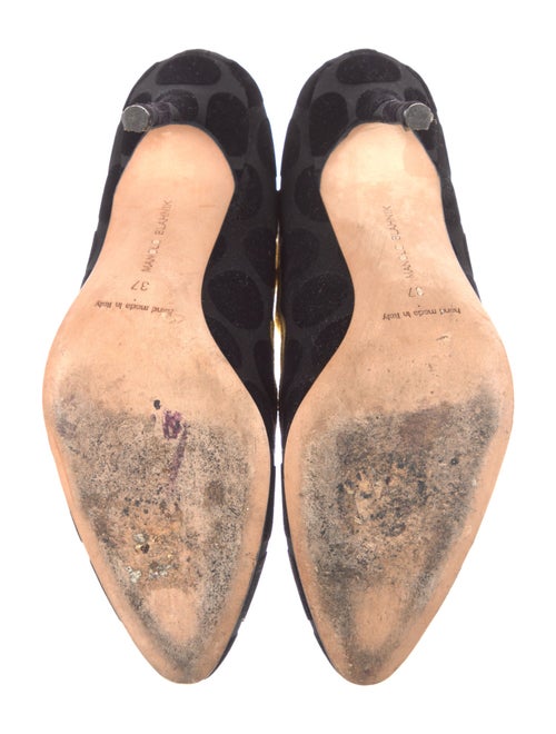 Manolo Blahnik Polka Dot Print Pumps