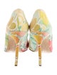 Manolo Blahnik Canvas Floral Print Pumps