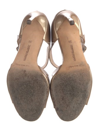 Manolo Blahnik Patent Leather Sandals