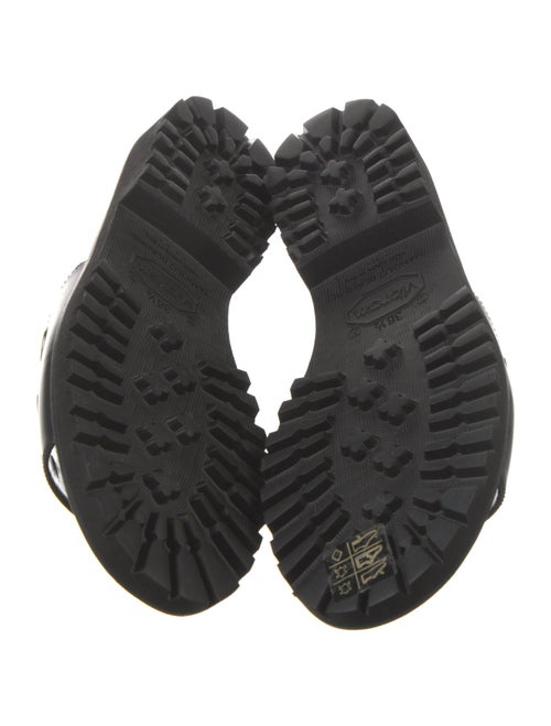 Manolo Blahnik Leather Slides