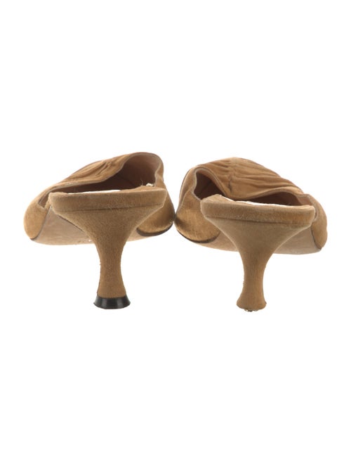 Manolo Blahnik Suede Mules