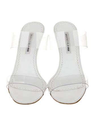 Manolo Blahnik PVC Slides