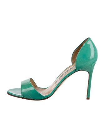 Manolo Blahnik Patent Leather Sandals