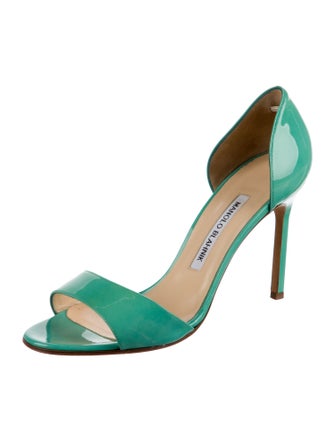 Manolo Blahnik Patent Leather Sandals
