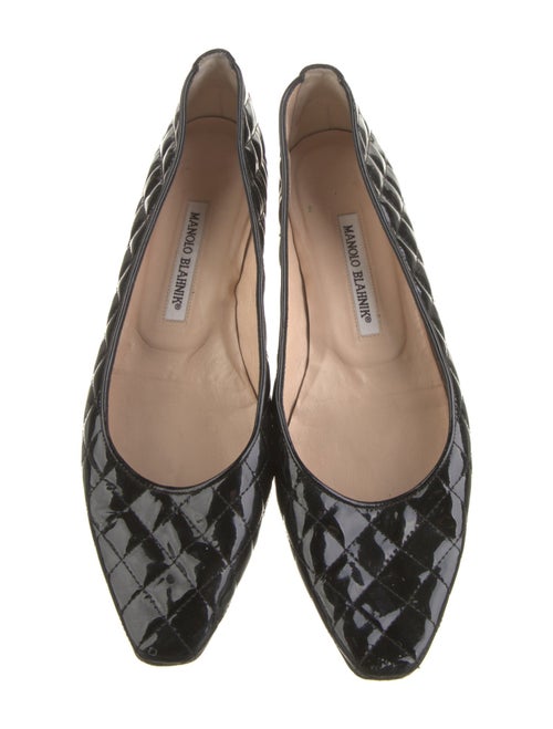 Manolo Blahnik Patent Leather Ballet Flats
