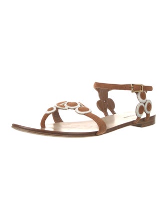 Manolo Blahnik Suede Gladiator Sandals