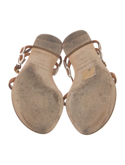 Manolo Blahnik Suede Gladiator Sandals