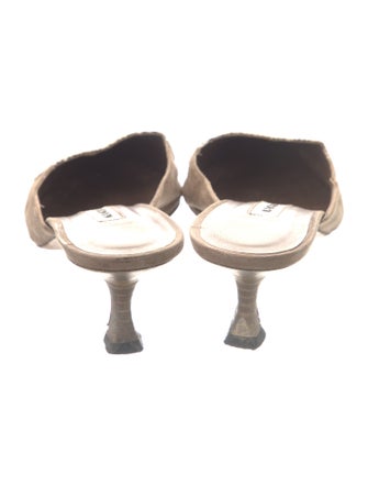 Manolo Blahnik Suede Animal Print Mules