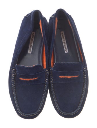 Manolo Blahnik Suede Loafers
